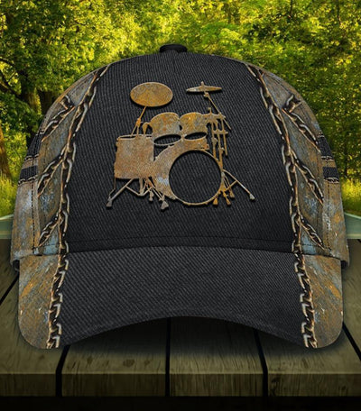Personalized Drum Classic Cap, Personalized Gift for Music Lovers, Drum Lovers - CP584PS - BMGifts