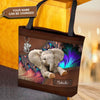 Personalized Elephant All Over Tote Bag, Personalized Gift for Elephant Lovers - TO232PS06 - BMGifts