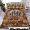 Personalized Elephant Bedding Set, Personalized Gift for Elephant Lovers - BD082PS06 - BMGifts