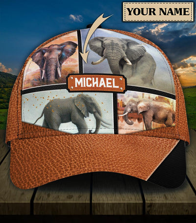 Personalized Elephant Classic Cap, Personalized Gift for Elephant Lovers - CP1164PS - BMGifts