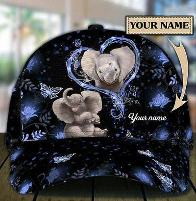 Personalized Elephant Classic Cap, Personalized Gift for Elephant Lovers - CP156PS06 - BMGifts