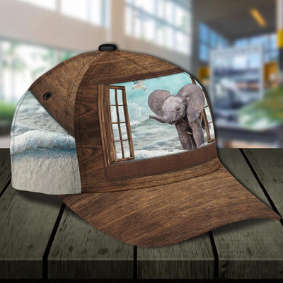 Personalized Elephant Classic Cap, Personalized Gift for Elephant Lovers - CP390PS - BMGifts
