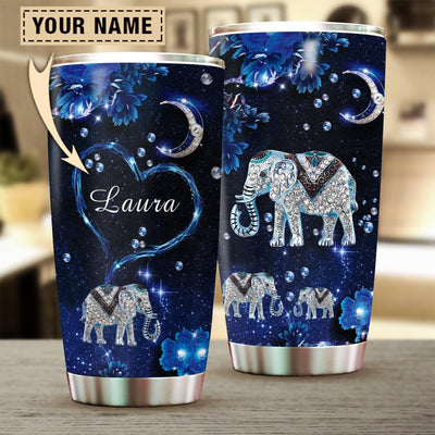Personalized Elephant Tumbler, Personalized Gift for Elephant Lovers - TB183PS - BMGifts