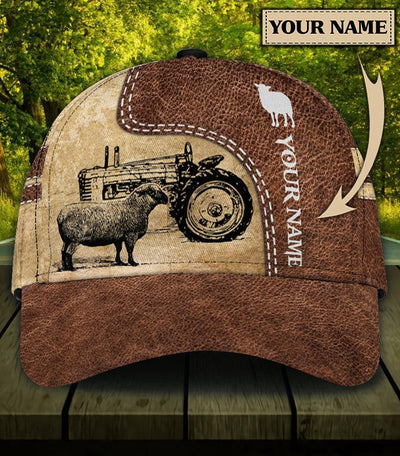 Personalized Farmer Classic Cap, Personalized Gift for Farmers, Cow Lovers, Chicken Lovers - CP903PS - BMGifts