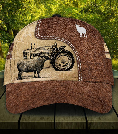 Personalized Farmer Classic Cap, Personalized Gift for Farmers, Cow Lovers, Chicken Lovers - CP903PS - BMGifts