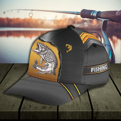 Personalized Fishing Classic Cap, Personalized Gift for Fishing Lovers - CP768PS - BMGifts