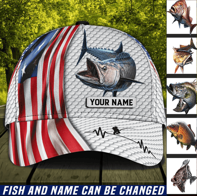 Personalized Fishing Classic Cap, Personalized Gift for Fishing Lovers - CPC10PS06 - BMGifts