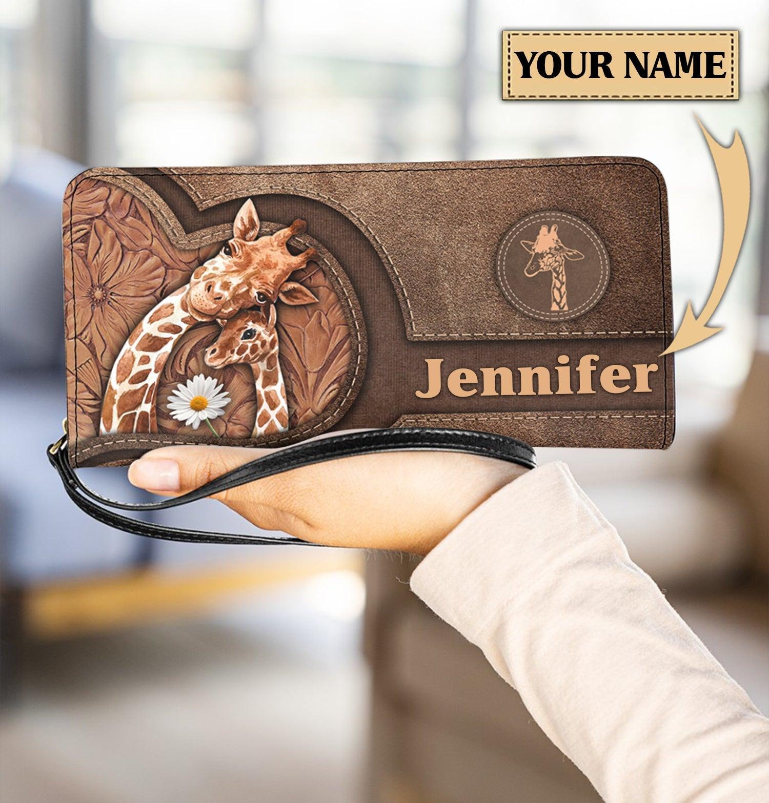 Personalized Giraffe Clutch Purse - PU333PS - BMGifts