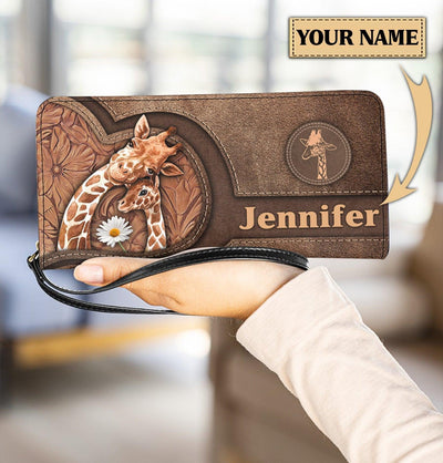 Personalized Giraffe Clutch Purse - PU333PS - BMGifts