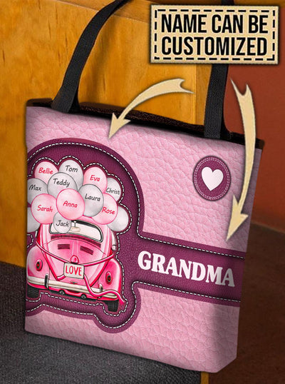 Personalized Grandma All Over Tote Bag, Personalized Gift for Nana, Grandma, Grandmother, Grandparents - TO095PS06 - BMGifts