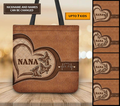 Personalized Grandma All Over Tote Bag, Personalized Gift for Nana, Grandma, Grandmother, Grandparents - TO160PS06 - BMGifts