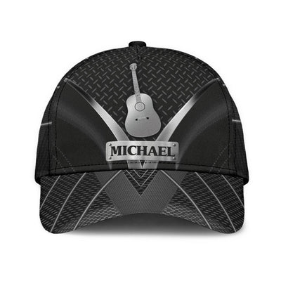 Personalized Guitar Classic Cap, Personalized Gift for Music Lovers, Guitar Lovers - CP037CT - BMGifts