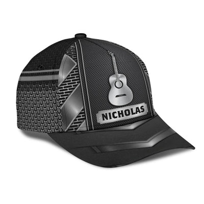 Personalized Guitar Classic Cap, Personalized Gift for Music Lovers, Guitar Lovers - CP057CT - BMGifts