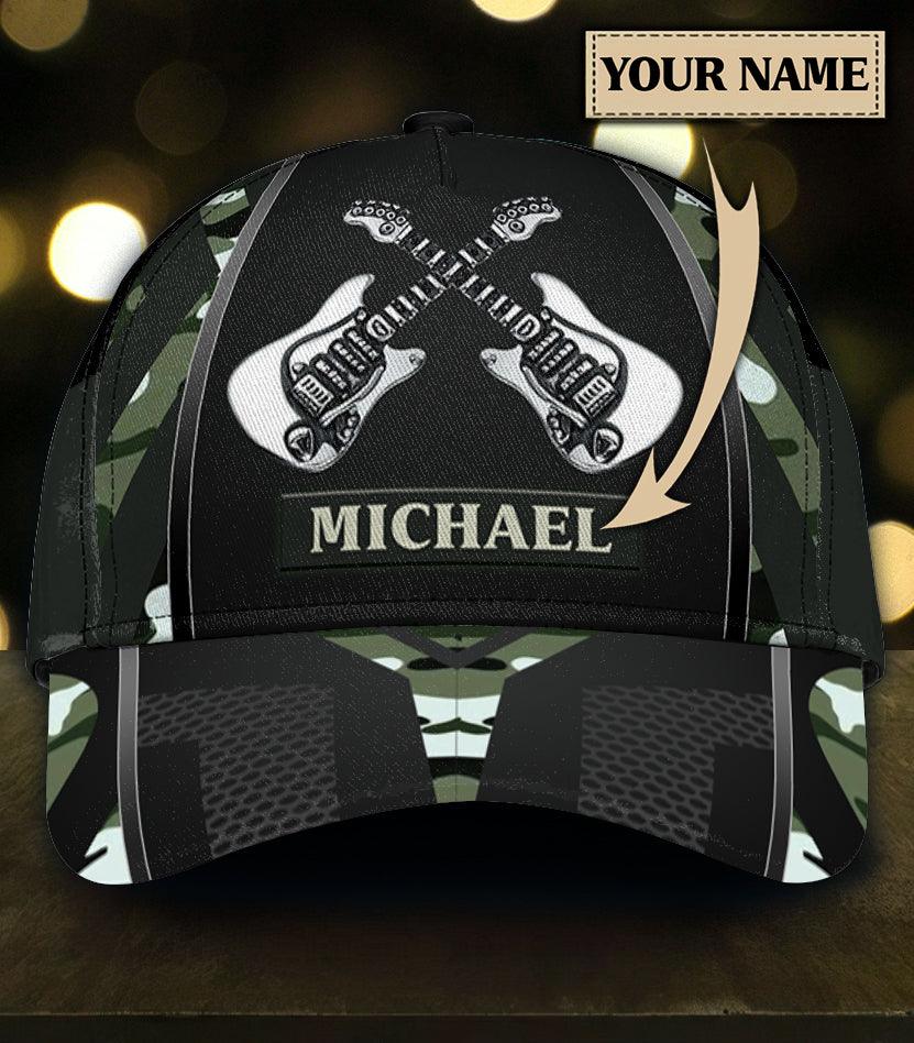 Personalized Guitar Classic Cap, Personalized Gift for Music Lovers, Guitar Lovers - CP086CT - BMGifts