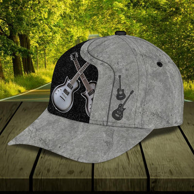 Personalized Guitar Classic Cap, Personalized Gift for Music Lovers, Guitar Lovers - CP1514PS - BMGifts