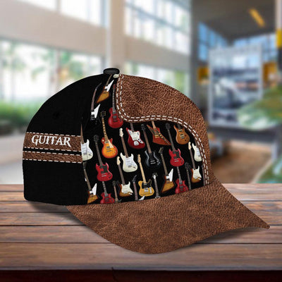 Personalized Guitar Classic Cap, Personalized Gift for Music Lovers, Guitar Lovers - CP1516PS - BMGifts
