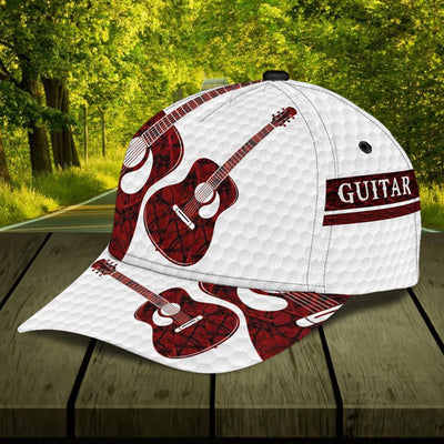 Personalized Guitar Classic Cap, Personalized Gift for Music Lovers, Guitar Lovers - CP1953PS - BMGifts