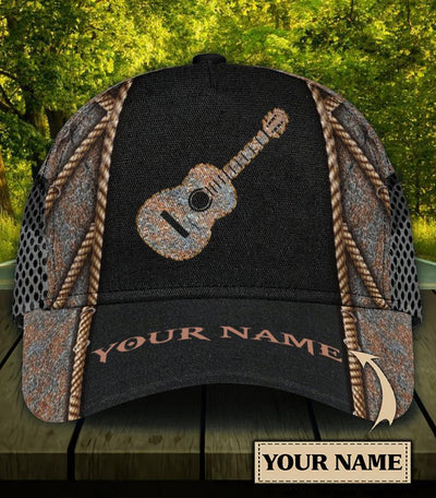 Personalized Guitar Classic Cap, Personalized Gift for Music Lovers, Guitar Lovers - CP1989PS - BMGifts