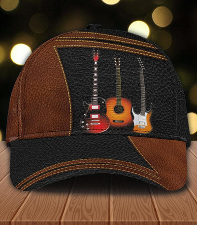 Personalized Guitar Classic Cap, Personalized Gift for Music Lovers, Guitar Lovers - CP1994PS - BMGifts
