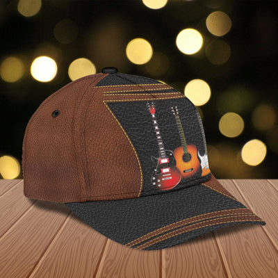 Personalized Guitar Classic Cap, Personalized Gift for Music Lovers, Guitar Lovers - CP1994PS - BMGifts