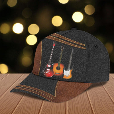 Personalized Guitar Classic Cap, Personalized Gift for Music Lovers, Guitar Lovers - CP1994PS - BMGifts