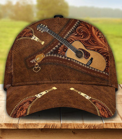 Personalized Guitar Classic Cap, Personalized Gift for Music Lovers, Guitar Lovers - CP2468PS - BMGifts