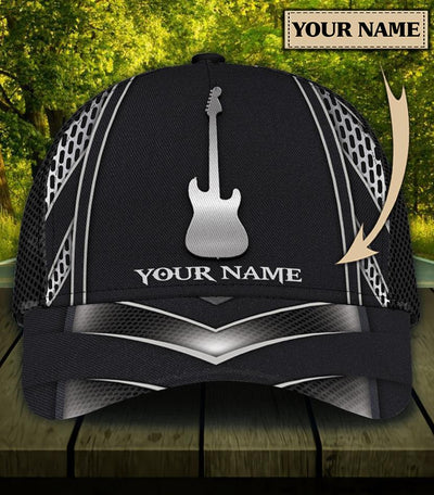 Personalized Guitar Classic Cap, Personalized Gift for Music Lovers, Guitar Lovers - CP512PS - BMGifts