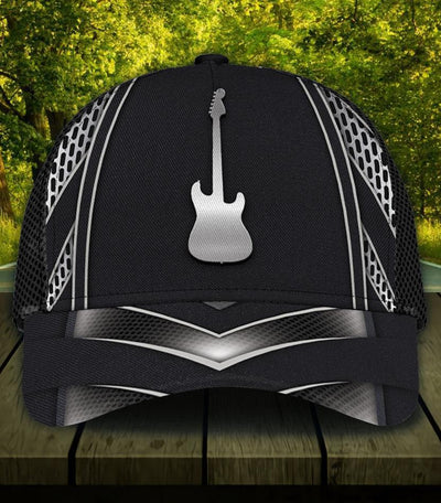 Personalized Guitar Classic Cap, Personalized Gift for Music Lovers, Guitar Lovers - CP512PS - BMGifts