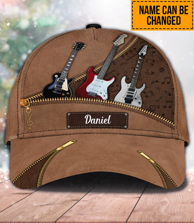 Personalized Guitar Classic Cap, Personalized Gift for Music Lovers, Guitar Lovers - CP695PS06 - BMGifts