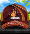 Personalized Guitar Classic Cap, Personalized Gift for Music Lovers, Guitar Lovers - CP906PS - BMGifts