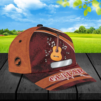 Personalized Guitar Classic Cap, Personalized Gift for Music Lovers, Guitar Lovers - CP906PS - BMGifts