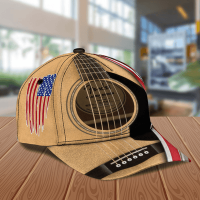 Personalized Guitar Classic Cap, Personalized Gift for Music Lovers, Guitar Lovers - CPC07PS06 - BMGifts