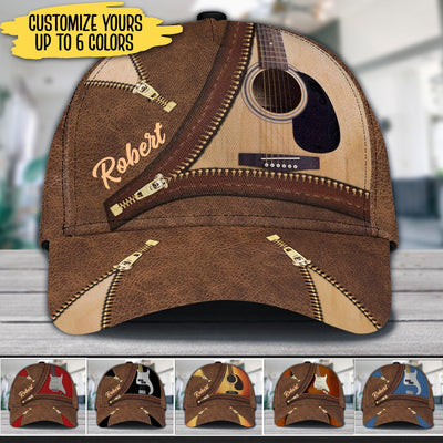 Personalized Guitar Classic Cap, Personalized Gift for Music Lovers, Guitar Lovers - CPC08PS06 - BMGifts