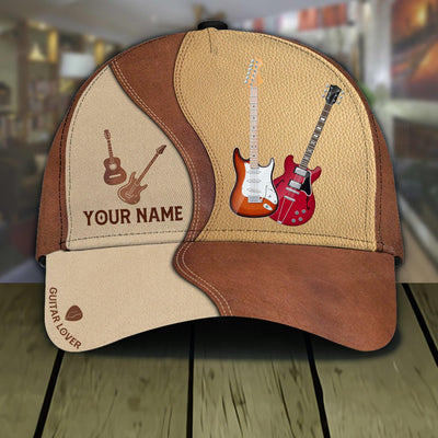 Personalized Guitar Classic Cap, Personalized Gift for Music Lovers, Guitar Lovers - CPC22PS06 - BMGifts