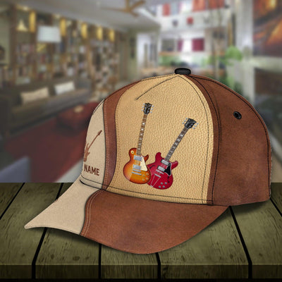 Personalized Guitar Classic Cap, Personalized Gift for Music Lovers, Guitar Lovers - CPC22PS06 - BMGifts
