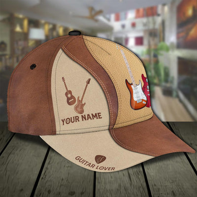 Personalized Guitar Classic Cap, Personalized Gift for Music Lovers, Guitar Lovers - CPC22PS06 - BMGifts