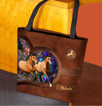 Personalized Horse All Over Tote Bag, Personalized Gift for Horse Lovers - TO404PS06 - BMGifts