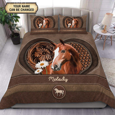 Personalized Horse Bedding Set, Personalized Gift for Horse Lovers - BD242PS06 - BMGifts (formerly Best Memorial Gifts)
