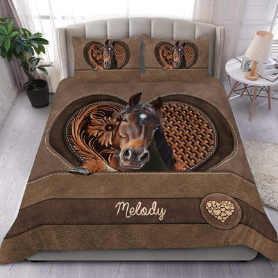 Personalized Horse Bedding Set, Personalized Gift for Horse Lovers - BD244PS06 - BMGifts (formerly Best Memorial Gifts)