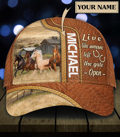 Personalized Horse Classic Cap, Personalized Gift for Horse Lovers - CP913PS - BMGifts