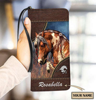 Personalized Horse Clutch Purse, Personalized Gift for Horse Lovers - PU1188PS - BMGifts