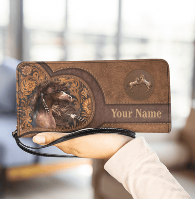 Personalized Horse Clutch Purse, Personalized Gift for Horse Lovers - PU119PS - BMGifts
