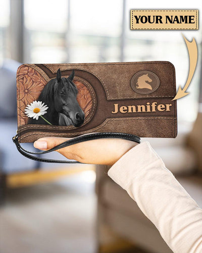 Personalized Horse Clutch Purse, Personalized Gift for Horse Lovers - PU130PS - BMGifts