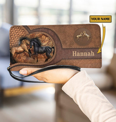 Personalized Horse Clutch Purse, Personalized Gift for Horse Lovers - PU550PS - BMGifts