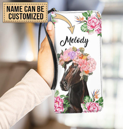 Personalized Horse Clutch Purse, Personalized Gift for Horse Lovers - PU576PS - BMGifts