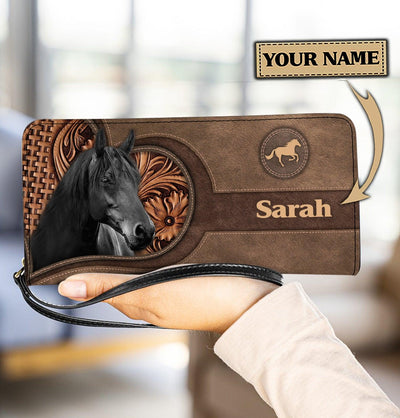 Personalized Horse Clutch Purse, Personalized Gift for Horse Lovers - PU912PS - BMGifts