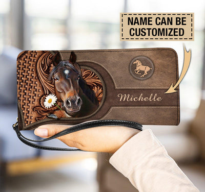 Personalized Horse Clutch Purse, Personalized Gift for Horse Lovers - PU913PS - BMGifts