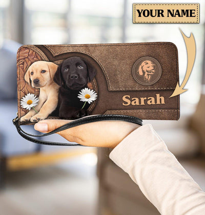 Personalized Labrador Clutch Purse, Personalized Gift for Labrador Lovers - PU335PS - BMGifts