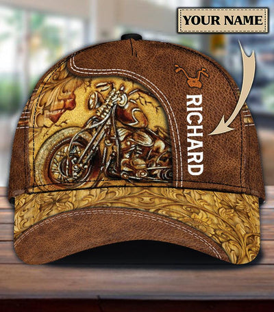 Personalized Motorcycle Classic Cap, Personalized Gift for Motorcycle Lovers, Motorcycle Riders - CP1582PS - BMGifts