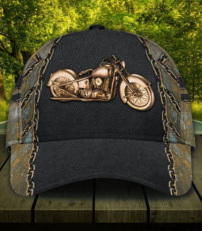 Personalized Motorcycle Classic Cap, Personalized Gift for Motorcycle Lovers, Motorcycle Riders - CP589PS - BMGifts
